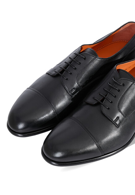 Дерби SANTONI  6 размера - цвет черный