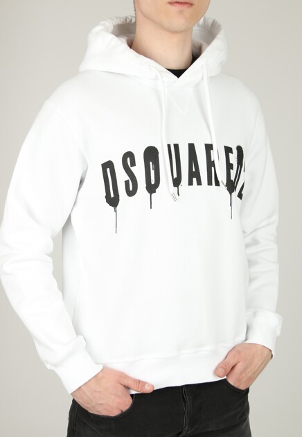 Худи DSQUARED2  - Хлопок - цвет белый