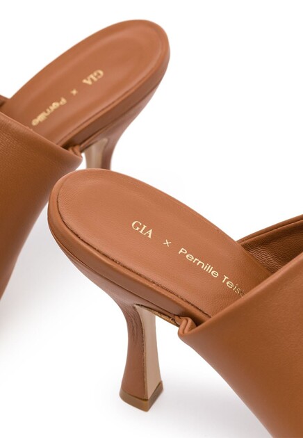 Коричневые мюли GIA COUTURE