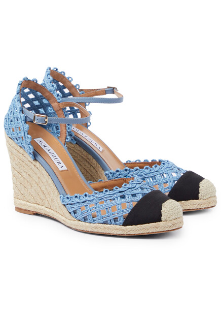 Босоножки на танкетке  AQUAZZURA