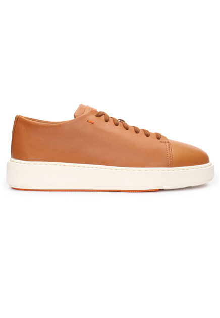 Кеды на платформе из гладкой кожи  SANTONI