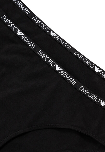 Комплект трусов EMPORIO ARMANI Underwear  - Хлопок - цвет черный