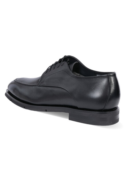 Дерби SANTONI  - Кожа - цвет черный