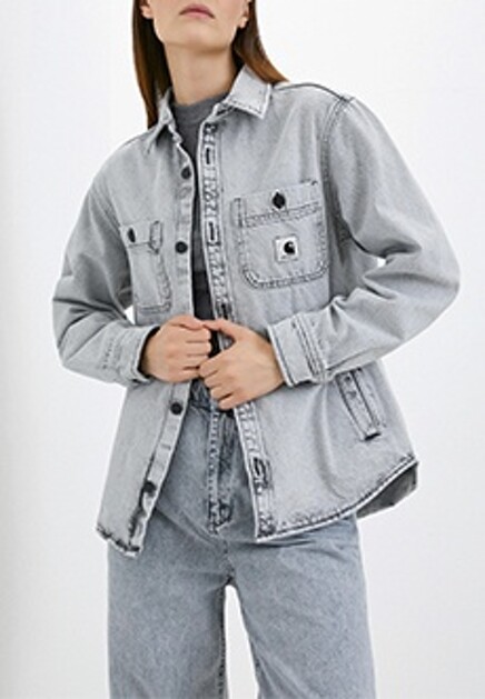 Джинсовая куртка с нашивкой CARHARTT WIP