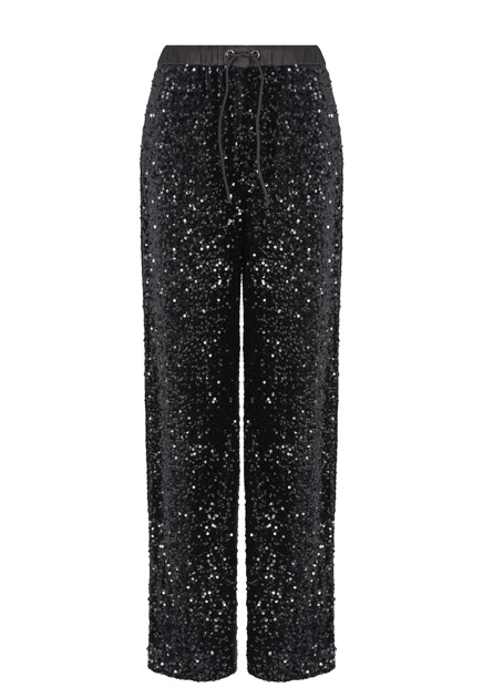 Брюки с пайетками EMPORIO ARMANI