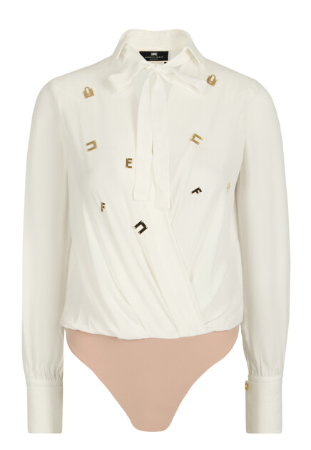 Блузка-боди из вискозы  ELISABETTA FRANCHI