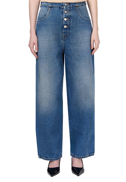 Джинсы MM6 Maison Margiela  - Хлопок - цвет голубой