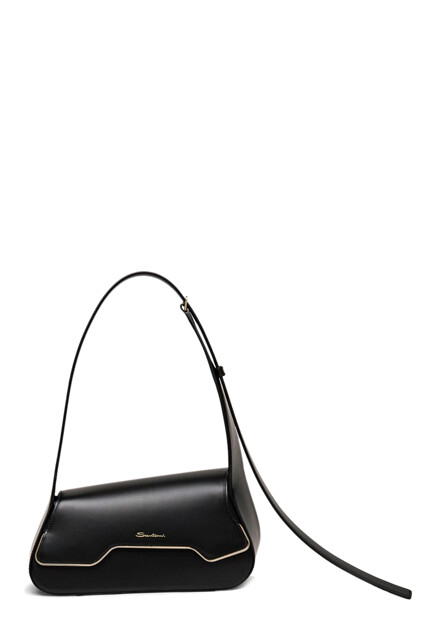 Асимметричная сумка из кожи SANTONI