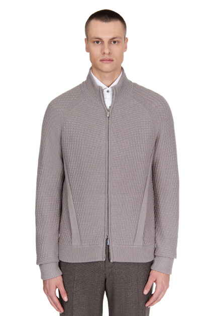 Кардиган EMPORIO ARMANI  - Шерсть, Акрил - цвет серый