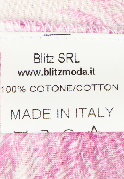 Хлопковая мини-юбка с принтом POSITANO COUTURE BY BLITZ