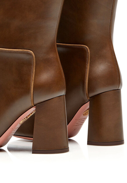 Сапоги AQUAZZURA  - Кожа - цвет коричневый