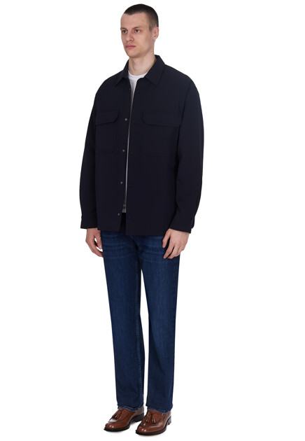 Куртка EMPORIO ARMANI  - Полиамид - цвет синий