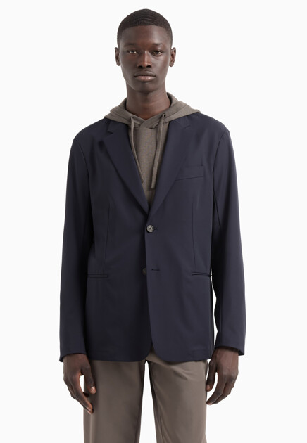 Пиджак EMPORIO ARMANI  - Полиамид - цвет синий