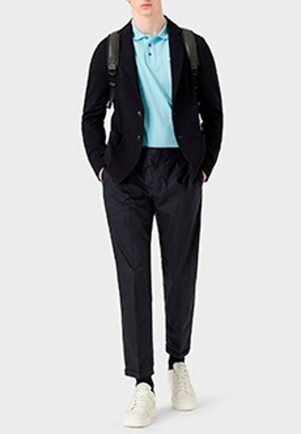 Брюки с подворотами EMPORIO ARMANI