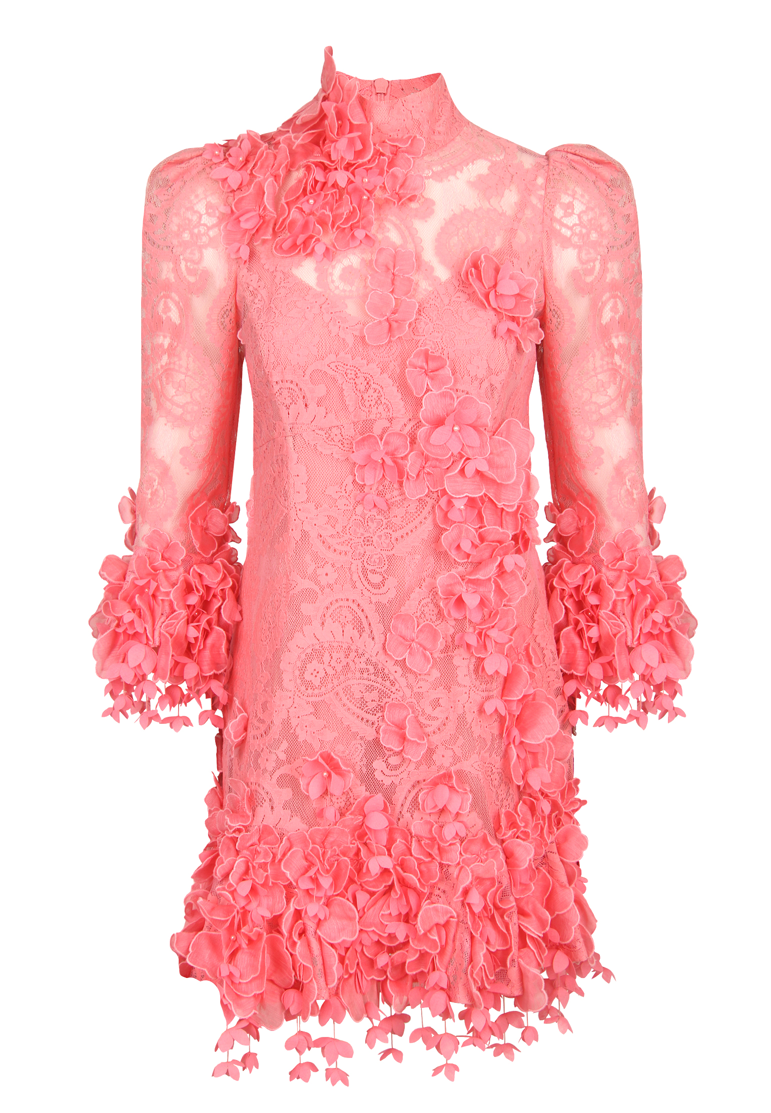 Кружевное платье с декором  ZIMMERMANN
