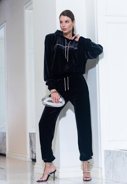 Брюки на кулиске из бархата  ALEXANDRE VAUTHIER - ФРАНЦИЯ