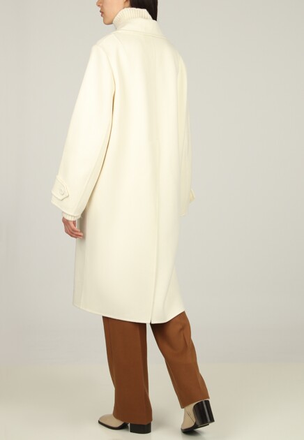 Пальто ERMANNO SCERVINO  - Шерсть - цвет белый