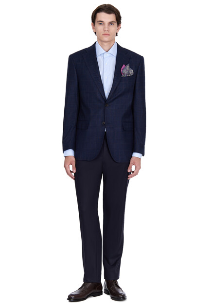 Хлопковая классическая рубашка  CORNELIANI - ИТАЛИЯ