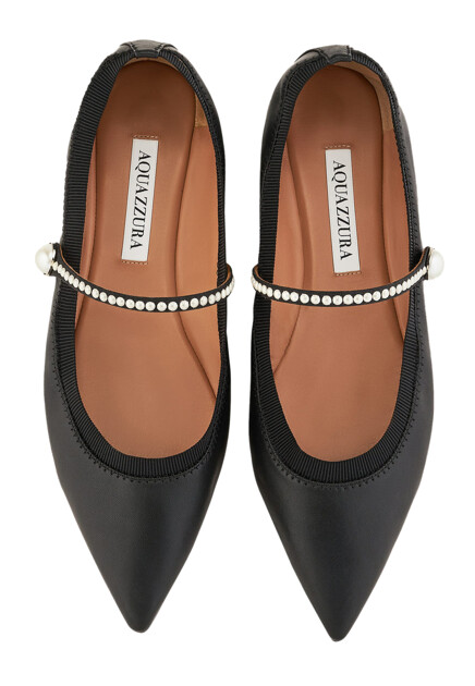 Балетки AQUAZZURA  - Кожа - цвет черный