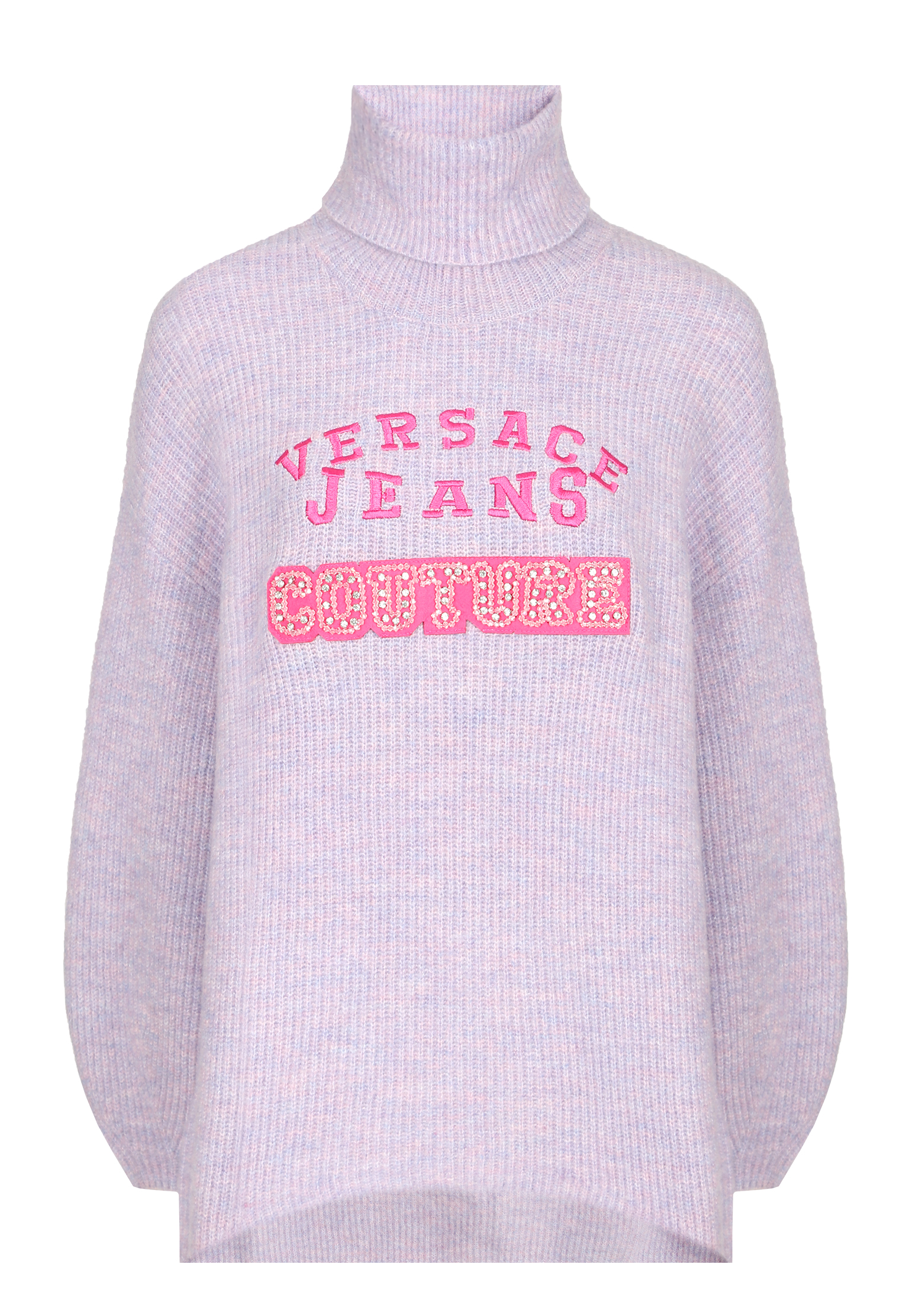 Свитер с декором из страз VERSACE JEANS COUTURE