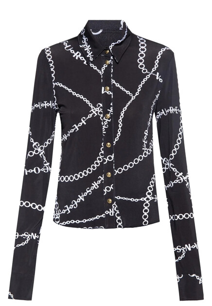 Рубашка из эластичного джерси VERSACE JEANS COUTURE