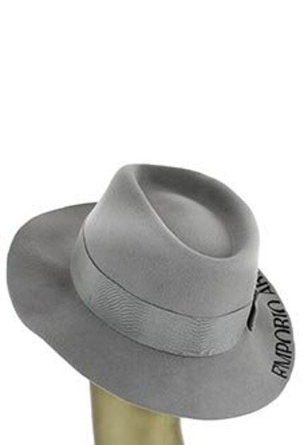 Серая шляпа EMPORIO ARMANI