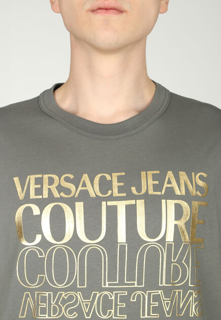 Футболка VERSACE JEANS COUTURE  - Хлопок - цвет зеленый