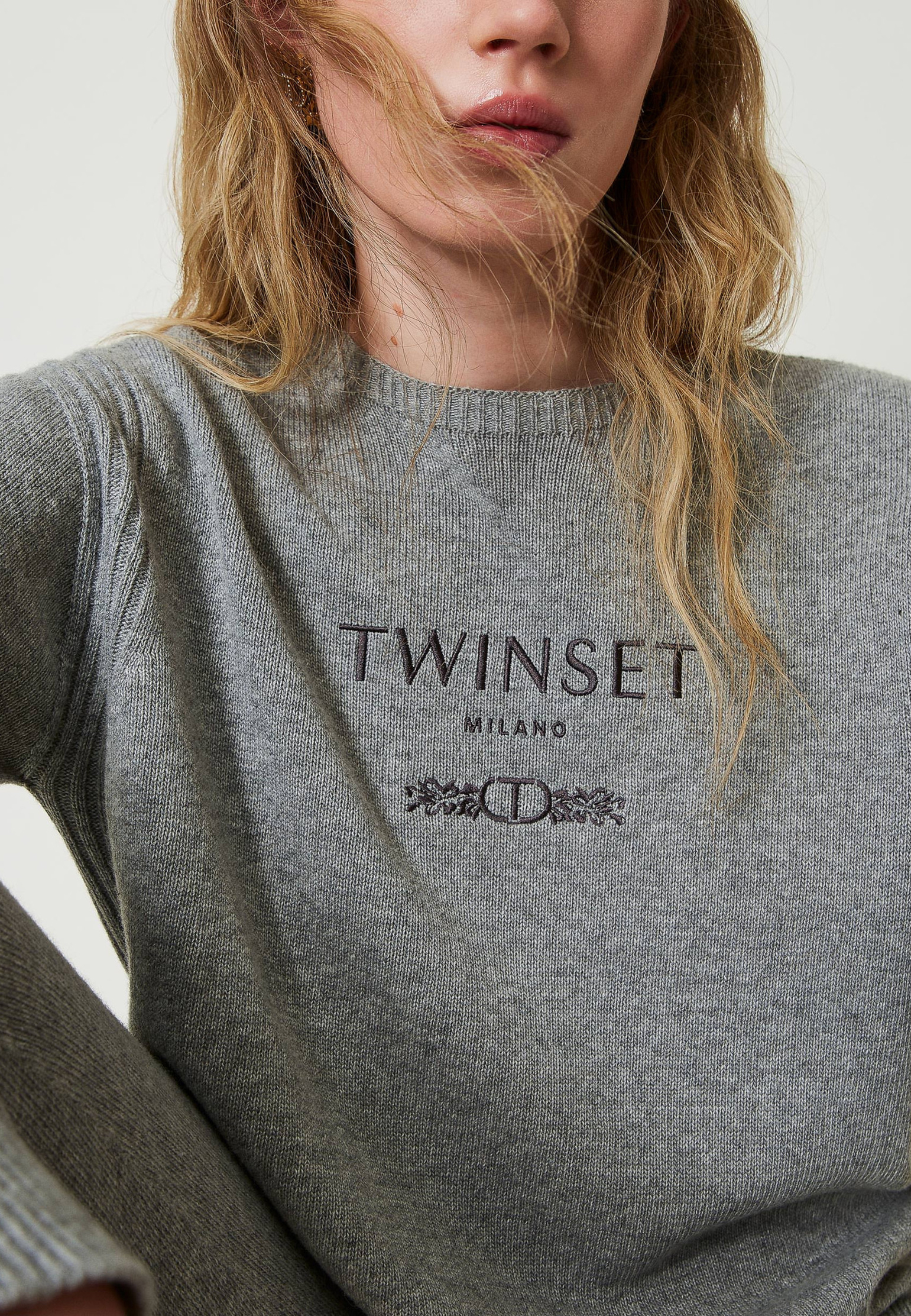 Джемпер с логотипом  TWINSET Milano