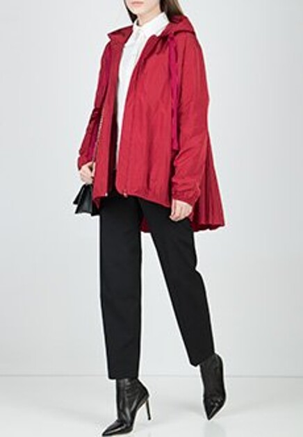 Ветровка с плиссированной спинкой VALENTINO RED