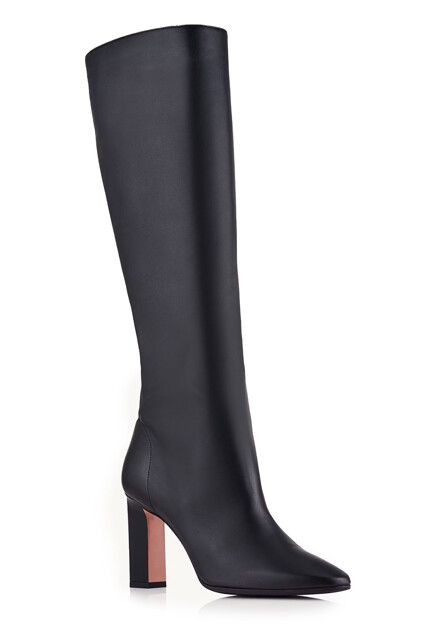 Кожаные сапоги-трубы AQUAZZURA