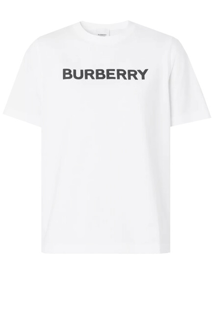 Футболка из органического хлопка с логотипом BURBERRY