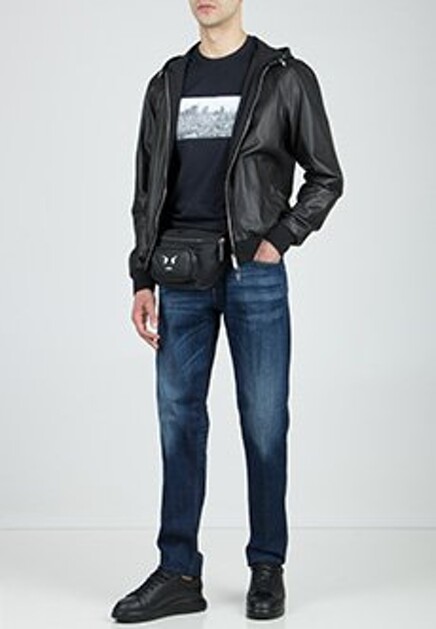 Синяя футболка EMPORIO ARMANI