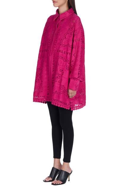 Платье VALENTINO  - Хлопок - цвет розовый