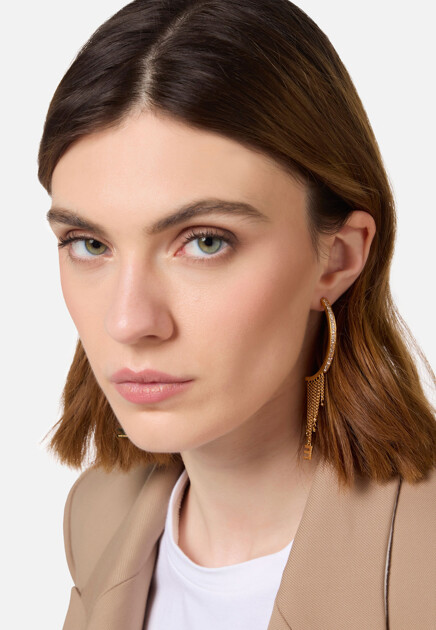Серьги-полукольца ELISABETTA FRANCHI - ИТАЛИЯ