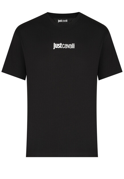 Футболка с минималистичным лого JUST CAVALLI