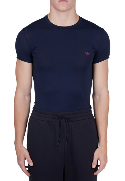 Футболка EMPORIO ARMANI Underwear  - Вискоза - цвет синий