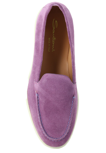 Лоферы SANTONI  - Кожа - цвет фиолетовый