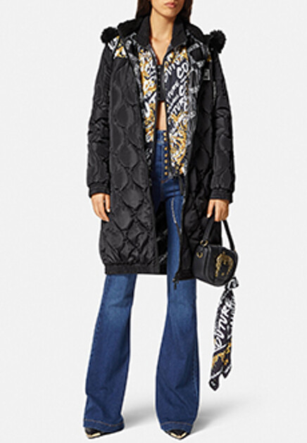 Пуховик LOGO BRUSH COUTURE VERSACE JEANS COUTURE