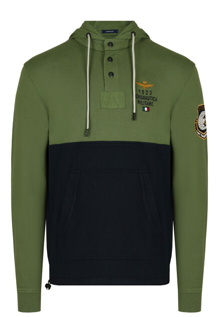Худи с вышитым логотипом AERONAUTICA MILITARE