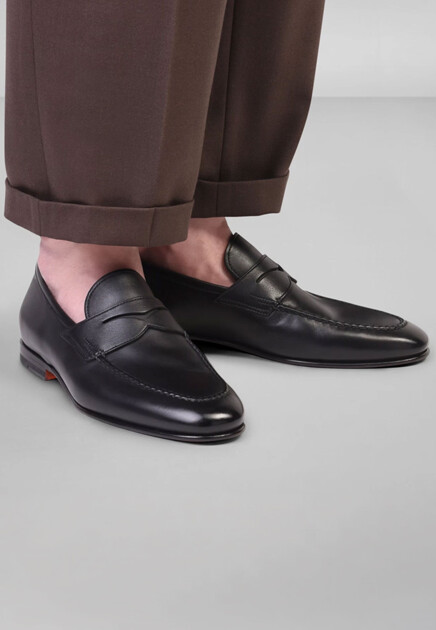 Кожаные лоферы  SANTONI