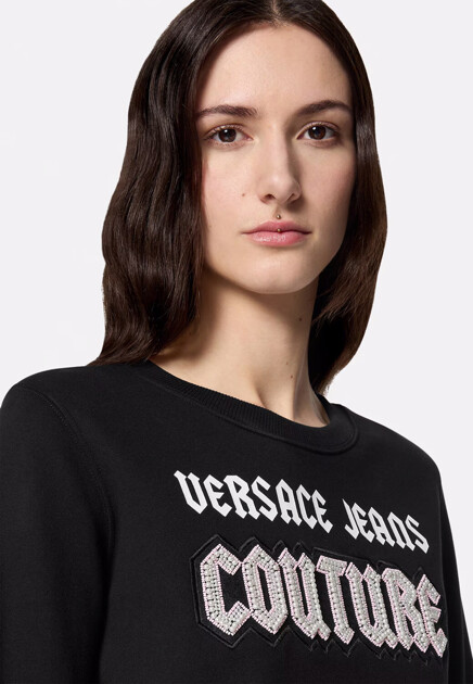 Свитшот VERSACE JEANS COUTURE  - Хлопок - цвет черный