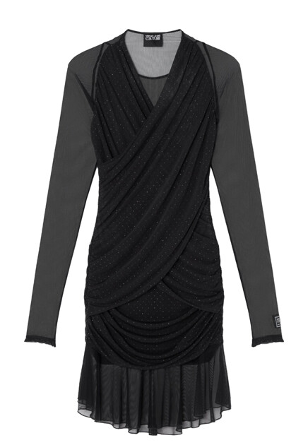 Мини-платье с рюшами  VERSACE JEANS COUTURE