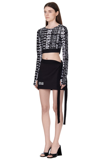 Топ VERSACE JEANS COUTURE  - Полиэстер - цвет черный