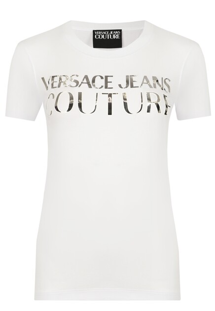 Футболка с логотипом VERSACE JEANS COUTURE