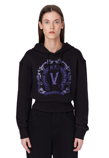 Худи VERSACE JEANS COUTURE  - Хлопок - цвет черный