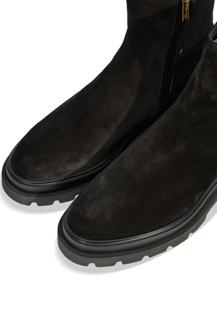 Ботинки SANTONI  - Замша - цвет черный