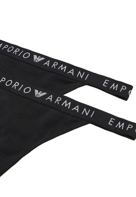 Комплект трусов EMPORIO ARMANI Underwear  - Хлопок - цвет черный