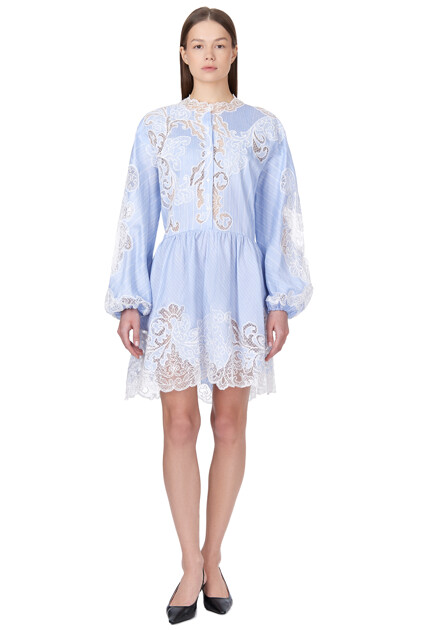 Платье-рубашка с кружевом  ERMANNO SCERVINO - ИТАЛИЯ
