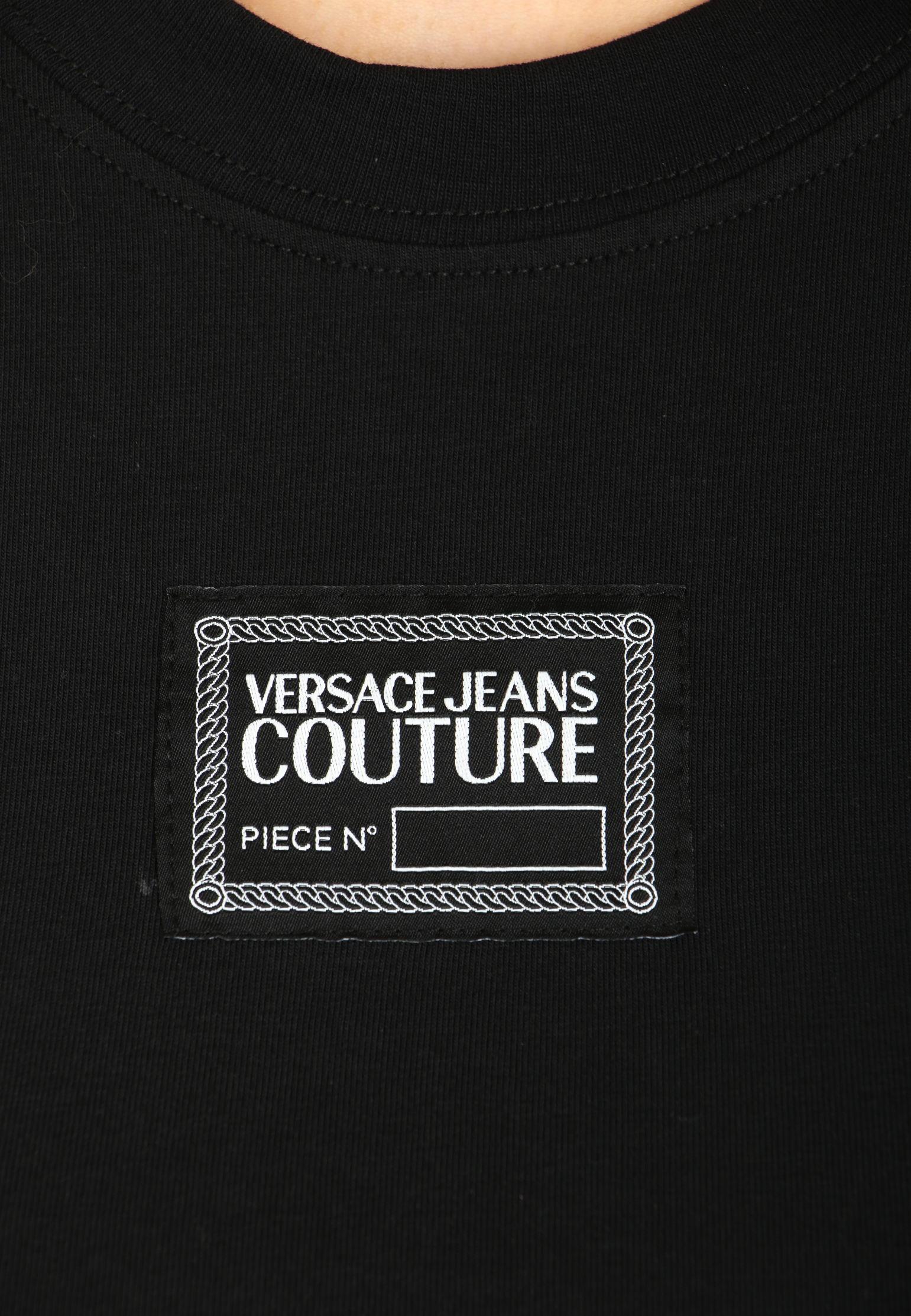 Футболка VERSACE JEANS COUTURE  - Полиэстер - цвет черный