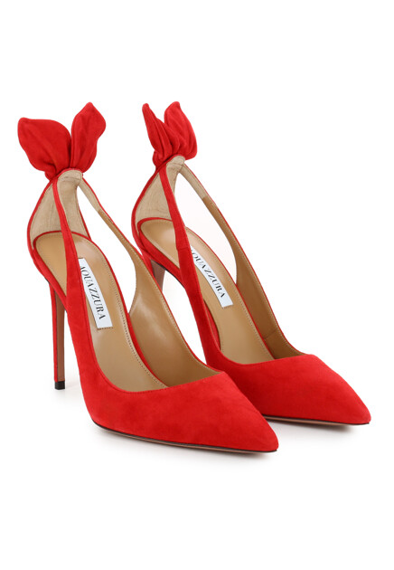 Замшевые туфли  AQUAZZURA - ИТАЛИЯ